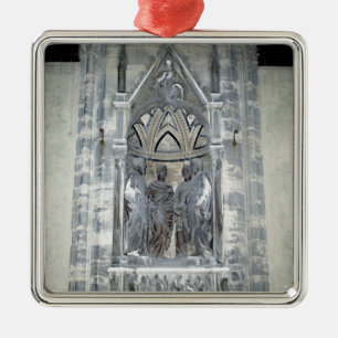 Adorno Metálico Tabernáculo con cuatro santos coronados