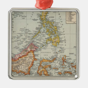 Adorno Metálico Tailandia, archipiélago de Malay