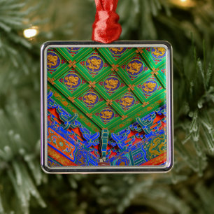 Adorno Metálico Tailandia, Bangkok Templo Dragon