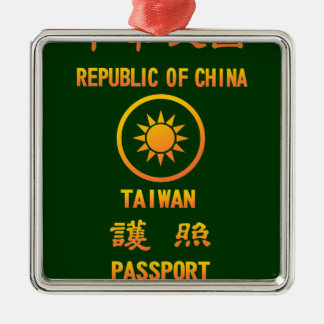 Adorno Metálico Taiwan Passport