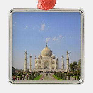 Adorno Metálico Taj Mahal, un mausoleo ubicado en Agra, India,