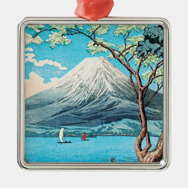Adorno Metálico Takahashi - Monte Fuji desde el lago Yamanaka (Frente)