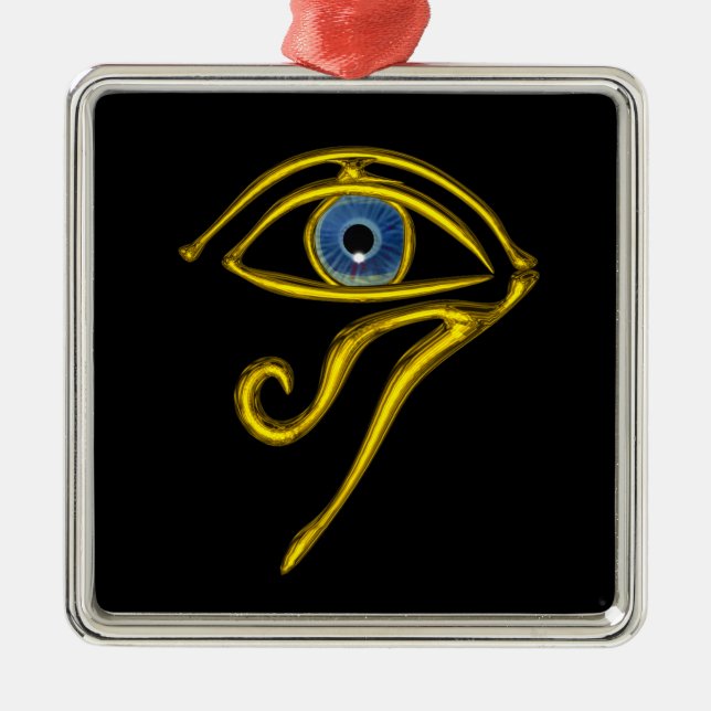 Adorno Metálico TALISMAN AZUL, Negro (Frente)