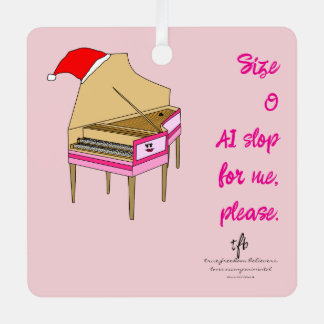 Adorno Metálico Talla 0 AI Slop Navidad