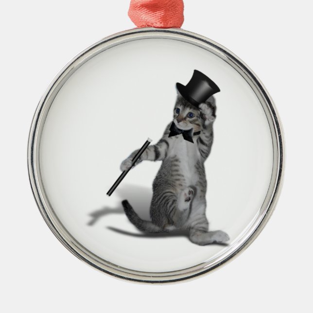 Adorno Metálico Tap Dancing Kitten (Frente)