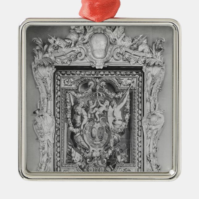 Adorno Metálico Tapicería del escudo de armas de la familia real (Frente)