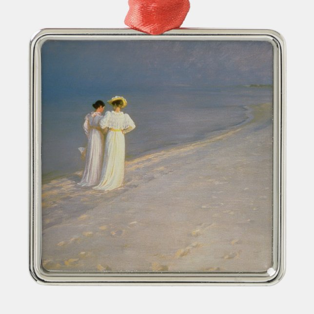 Adorno Metálico Tarde del verano en la playa meridional de Skagen (Frente)