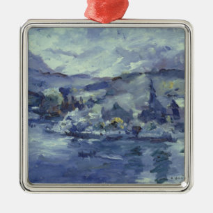 Adorno Metálico Tarde en el lago Alfalfa, 1924