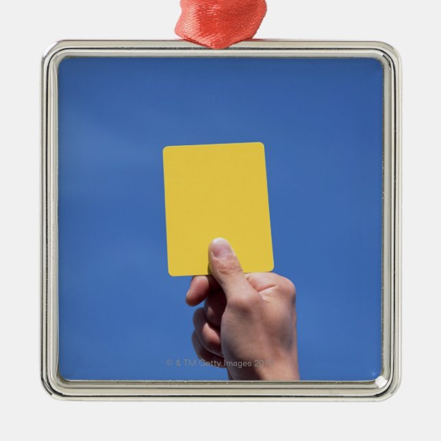 Adorno Metálico Tarjeta amarilla (Frente)