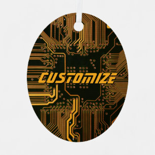 Adorno Metálico Tarjeta de circuito del Naranja PCB del Personaliz