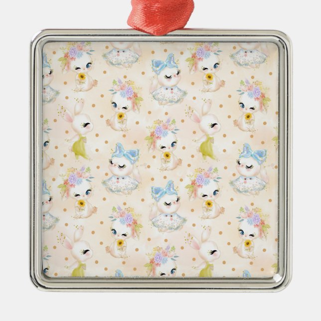 Adorno Metálico Tarjetas de Pascua (Frente)