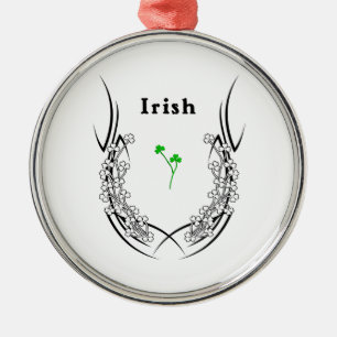 Adorno Metálico Tatuaje irlandés del trébol