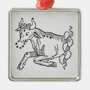 Adorno Metálico Tauro (Bull) un ilustracion del 'poético