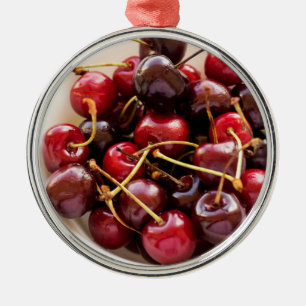 Adorno Metálico tazón de cerezas