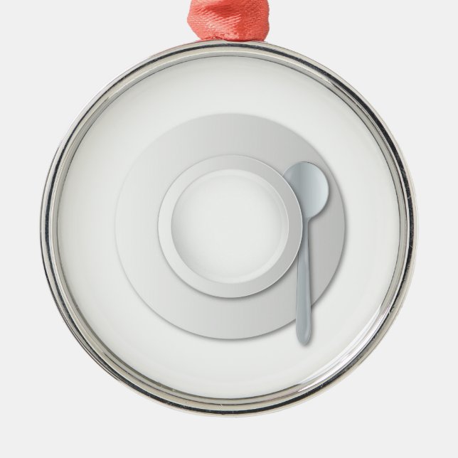 Adorno Metálico Tazón de sopa vacía (Frente)