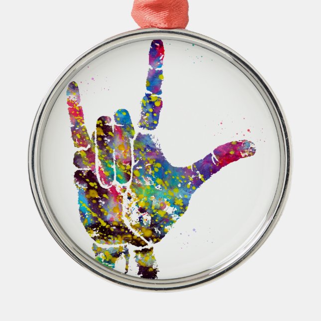 Adorno Metálico Te Amo (Frente)