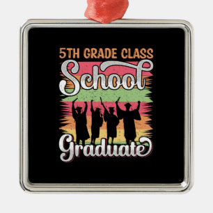 Adorno Metálico Teacher Gift   5th Grade Class School Graduate