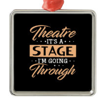 Teatro Por El Que Está Pasando Un Actor Escenario