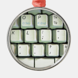 Adorno Metálico Teclado de máquina de escribir