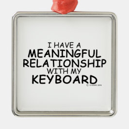 Adorno Metálico Teclado de relación significativo