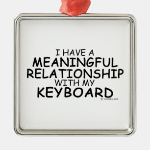 Adorno Metálico Teclado de relación significativo