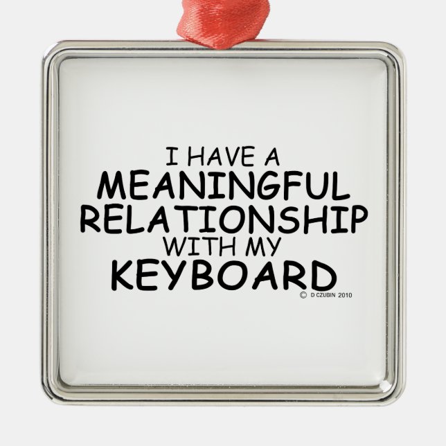 Adorno Metálico Teclado de relación significativo (Frente)