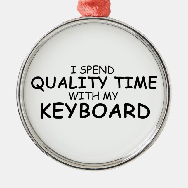 Adorno Metálico Teclado de tiempo de calidad (Frente)