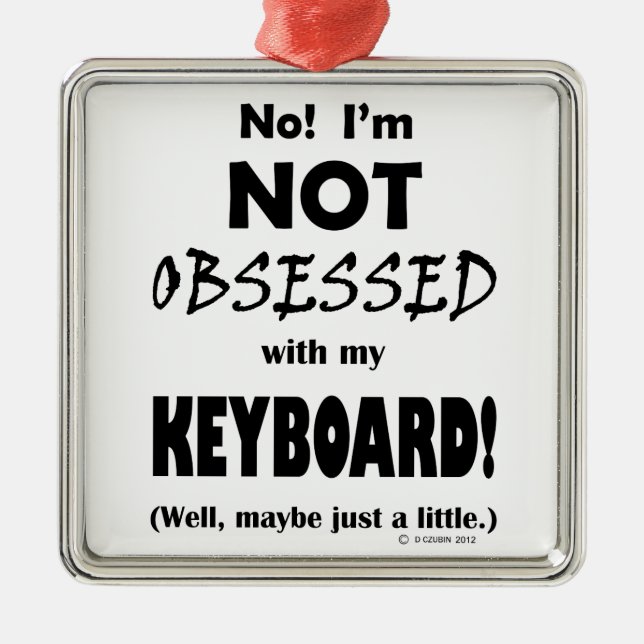 Adorno Metálico Teclado obsceno (Frente)