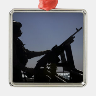 Adorno Metálico Técnico armado con ametralladora M240 en Irak