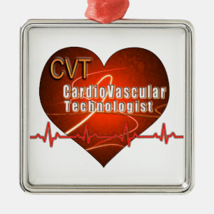 Adorno Metálico Tecnólogo cardiovascular de CVT HEART LOGO