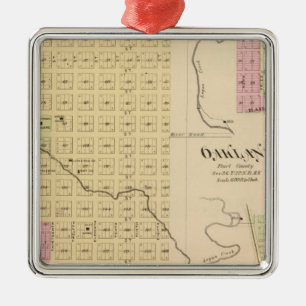 Adorno Metálico Tekamah, Oakland y Lyon, Nebraska