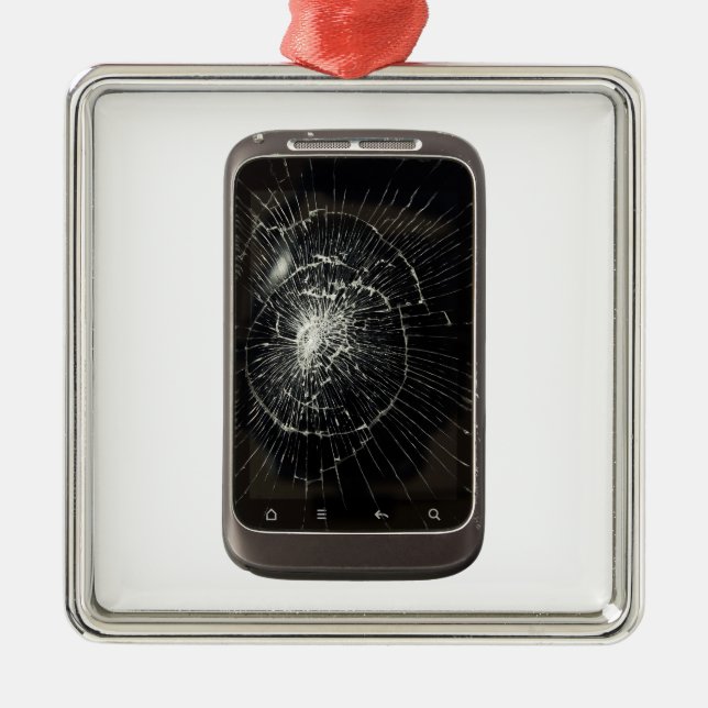 Adorno Metálico Teléfono móvil roto (Frente)
