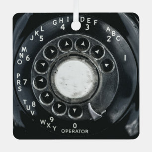 Adorno Metálico Teléfono rotativo de época