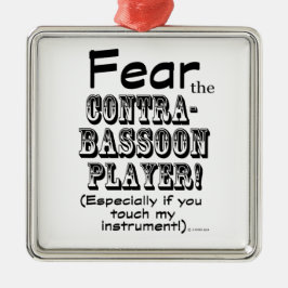 Adorno Metálico Temer Al Jugador Contrabassoon