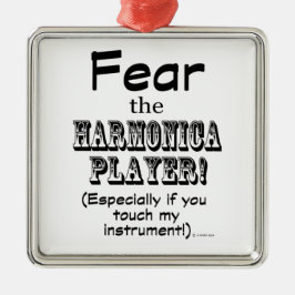 Adorno Metálico Temer Al Jugador De Harmonica
