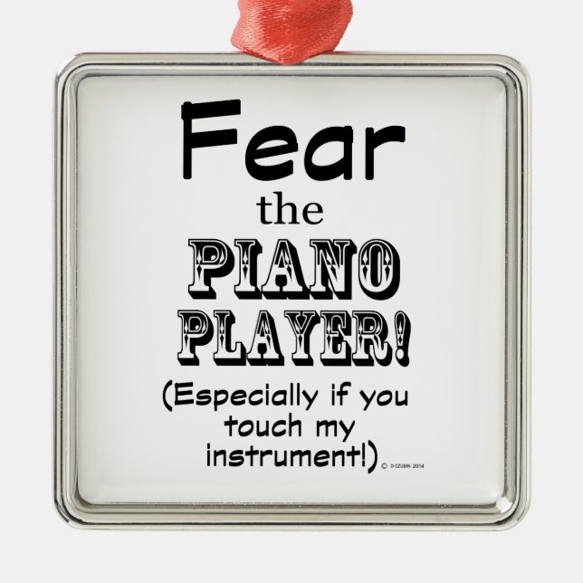 Adorno Metálico Temer Al Piano Player (Frente)