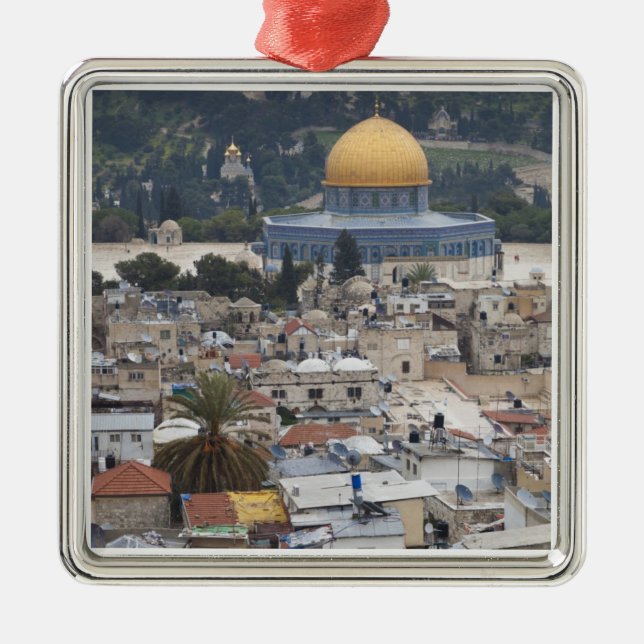 Adorno Metálico Temple Mount and Dome of the Rock (Frente)