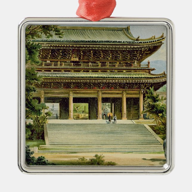 Adorno Metálico Templo budista en Kioto, Japón (Frente)