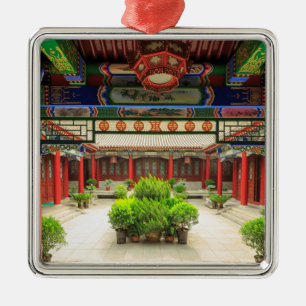 Adorno Metálico Templo del Ganso Salvaje Pequeño, China