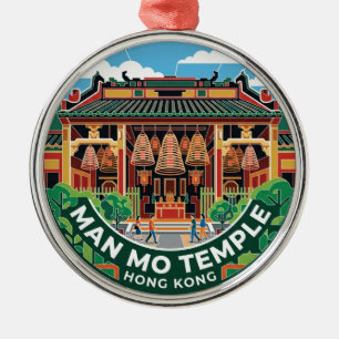 Adorno Metálico Templo Man Mo Hong Kong
