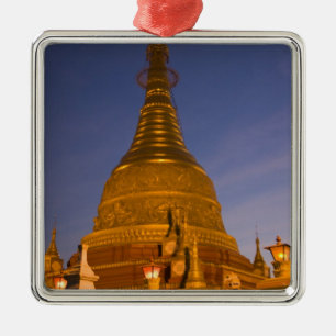 Adorno Metálico Templo Shwe Myin Tin, atardecer, Make Tehi Lar,