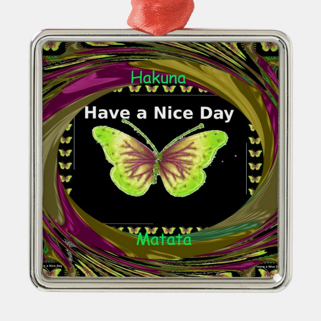 Adorno Metálico Ten un buen día Hakuna Matata Textos.png (Frente)