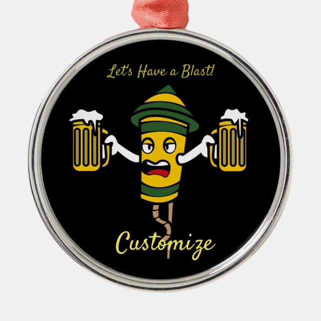 Adorno Metálico Tengamos un Estallido de Trueno-Cala (Frente)