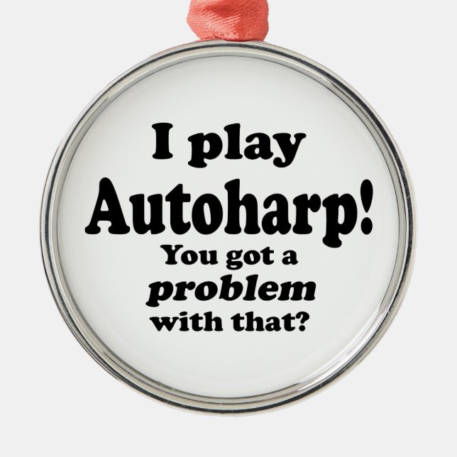 Adorno Metálico Tengo Un Problema Con Eso, Autoharp (Frente)