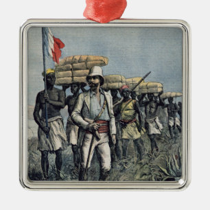 Adorno Metálico Teniente Mizon en su misión 1892