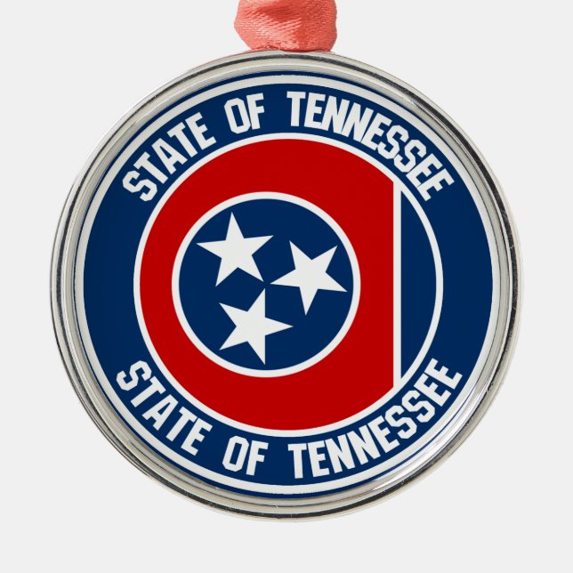 Adorno Metálico Tennessee Round Emblem (Frente)