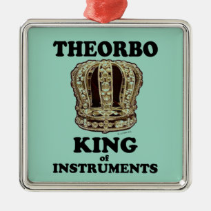 Adorno Metálico Teorbo Rey de instrumentos