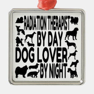 Adorno Metálico Terapia de Radiación de Perro Lover