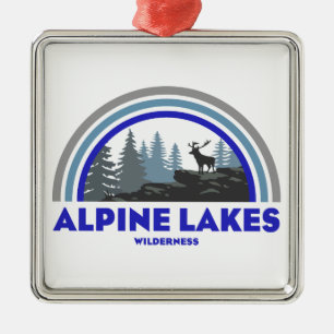 Adorno Metálico Terreno Agreste Lagos Alpinos Washington Ciervo Ar