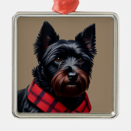Adorno Metálico Terrier Escocés
